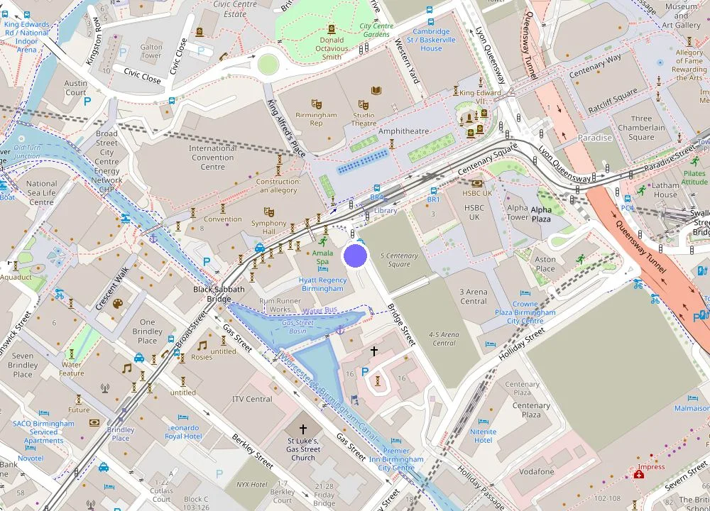 Map: Hyatt Regency Birmingham
